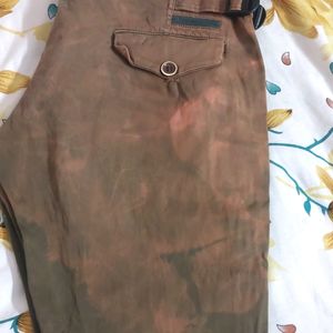 Stylish Military Shaded Pant Fabric Silk Smoothly