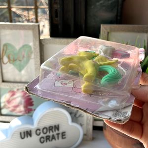 Unicorn Rainbow 🌈 Erasers - Yellow