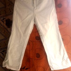 Straight White Pant