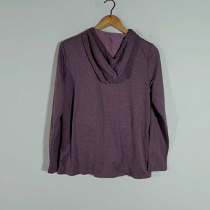 Purple Color Hoodie T-Shirt For Men's