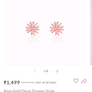 Giva Rose Gold Floral Dreams Studs