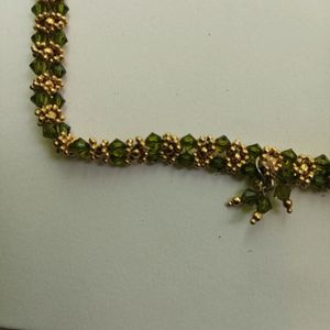 Gold Plating Pearl Chain Necklace