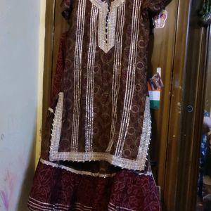 Kurti With Sharara