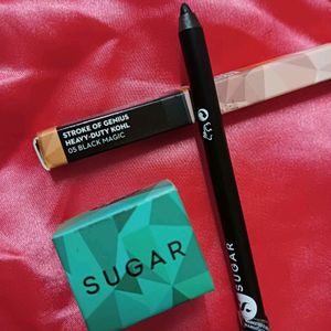 Combo Sugar Cosmetics Lipstick & Kajal