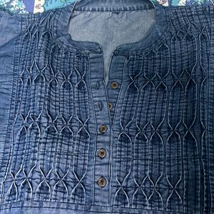 Denim Kurta