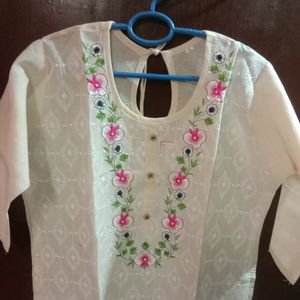 Pure Cotton Chikon Kurti