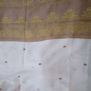 Pink Golden Saree