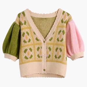 Colourful Cute Knitted Cardigan