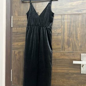 Black Velvet Jumpsuit