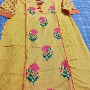 Beautiful Yellow Kurti