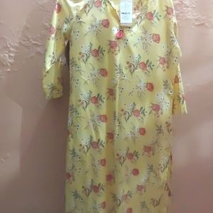 Floral Printed Straight Long Kurti