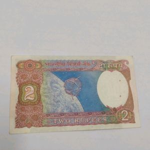 2 Rupees Old Satellite Note ( UNC )