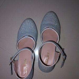 Silver Coloured Footwear