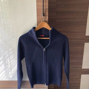 Rib Knit Zipper