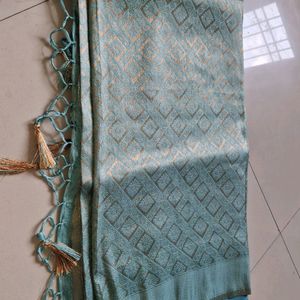 Aqua Green Kanjeewaram Look New Saree ♥️