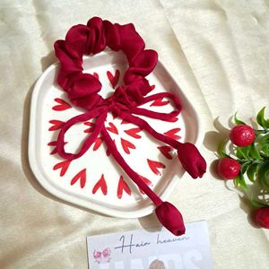 Korean Tulip Flower Scrunchie