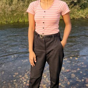 Pink Crop Top