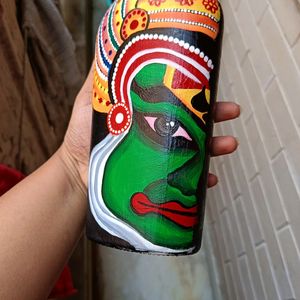 Handpainted Kathakali Bottle Art