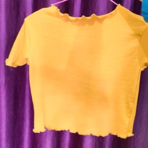 Mustard Crop Top