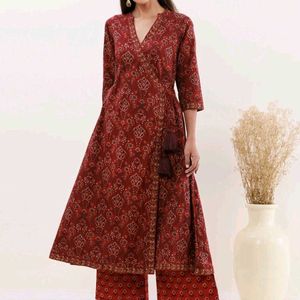 Maroon Kurta Set