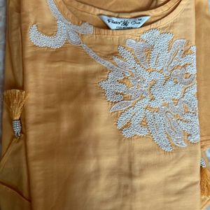 Orangish Peach Or Coral Kurti