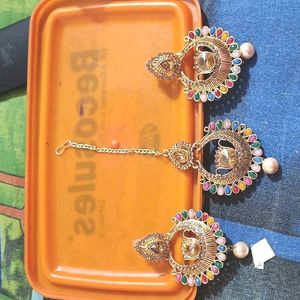 Earrings With Mangtika