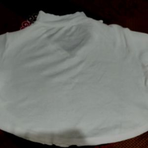 White Collar Cotton Top