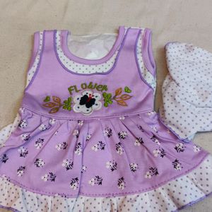 New Born Baby Frock For Pure Cotton