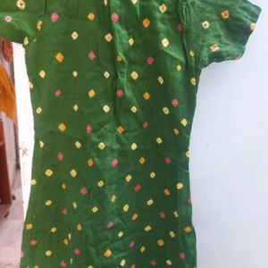 9 To 10 Years Old Girl 2 Kurti,1 Plazzo Set