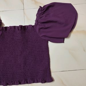 HARPA casual purple top