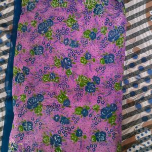 Women's Daily Wear Saree 🥻 Wid Floral Design