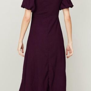 Code By Lifestyle Purple Midi Dress