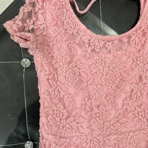 Pink lace Dress