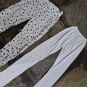 4 trouser with one free white leggings