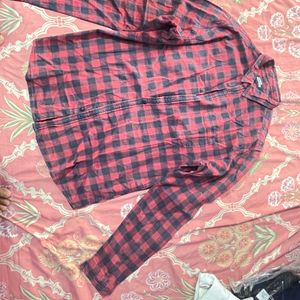 Red And Blue Checks Shirt  Size XL