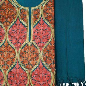 Womens Woollen Kashmiri Embroidery Salwar Suit