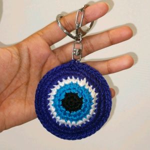 Crochet Evil Eye Key Chain 🧿💗