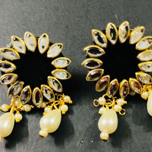 Fancy Party Wear Have Kunden Earrings