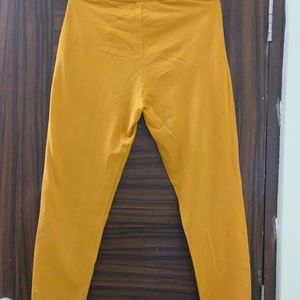 Mustard Cotton Pant Women