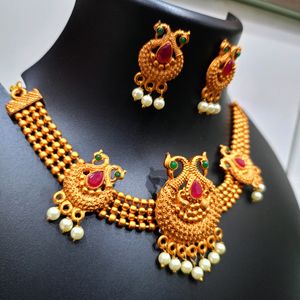 Necklace In Temple Jwellery