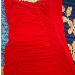 Ruched One Shoulder Dress