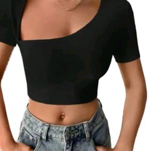 Black Crop Top