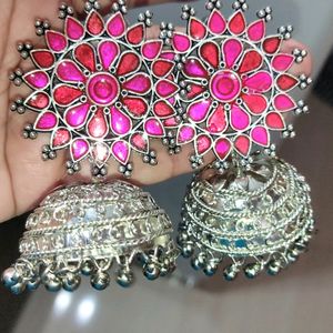 A Gorgeous Oxidised Jhumka