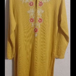 Branded Woolen Embroidered Kurta