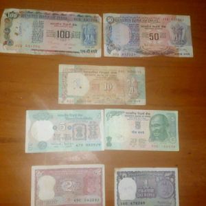 Rare 100, 50, 10, 5, 2, 1 Old Currency Set