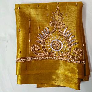 🤩🤩Beautiful Gold Shine Maggam Work Blouse Piece