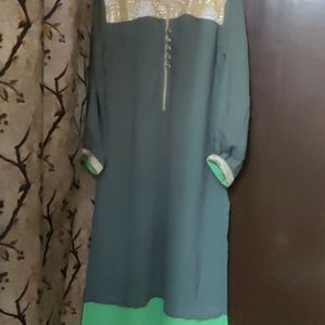 Dual Tone Straight Fit Kurta