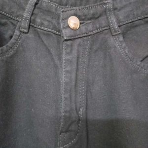 Black High Waist Flared Jeans