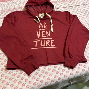 Campus Sutra Women Hooded Sweatshirt Size XL