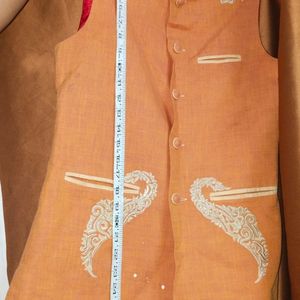 Kurta Pant With Sadri Hand Embroidery(lillon)